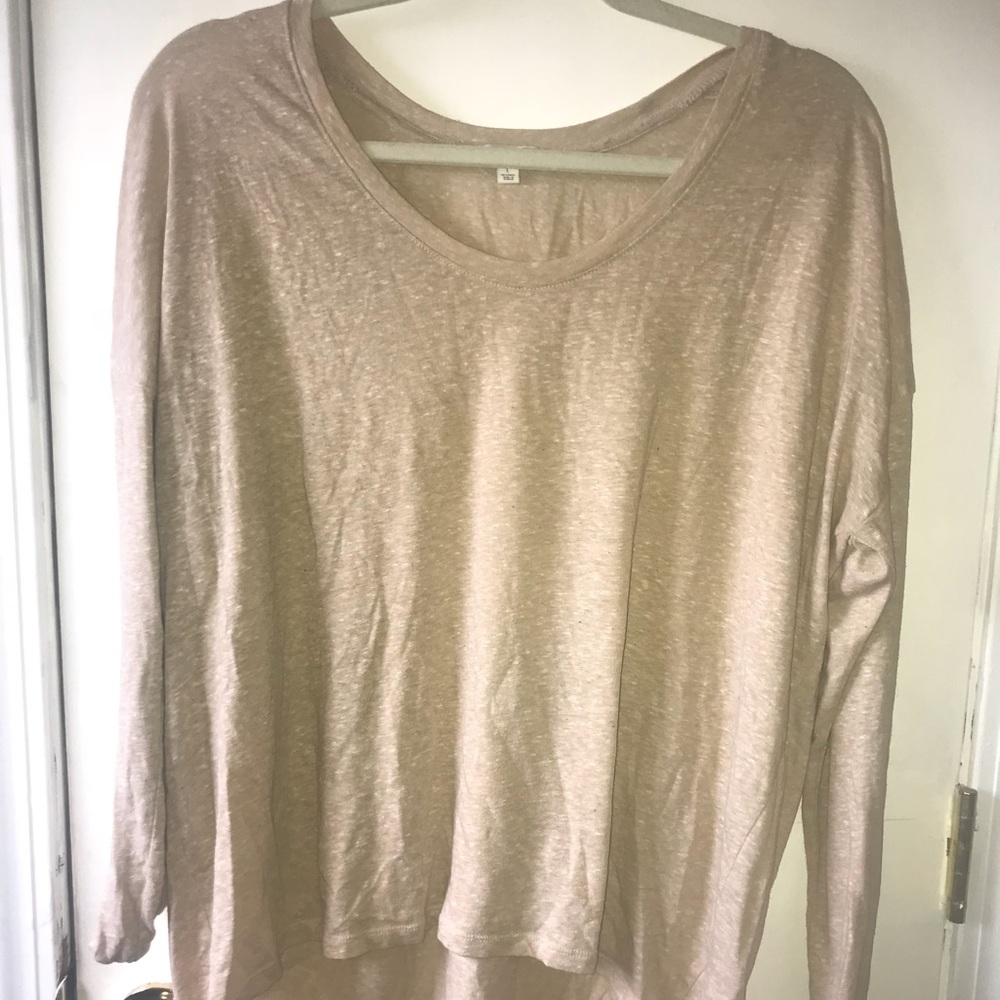 Tan long sleeve top